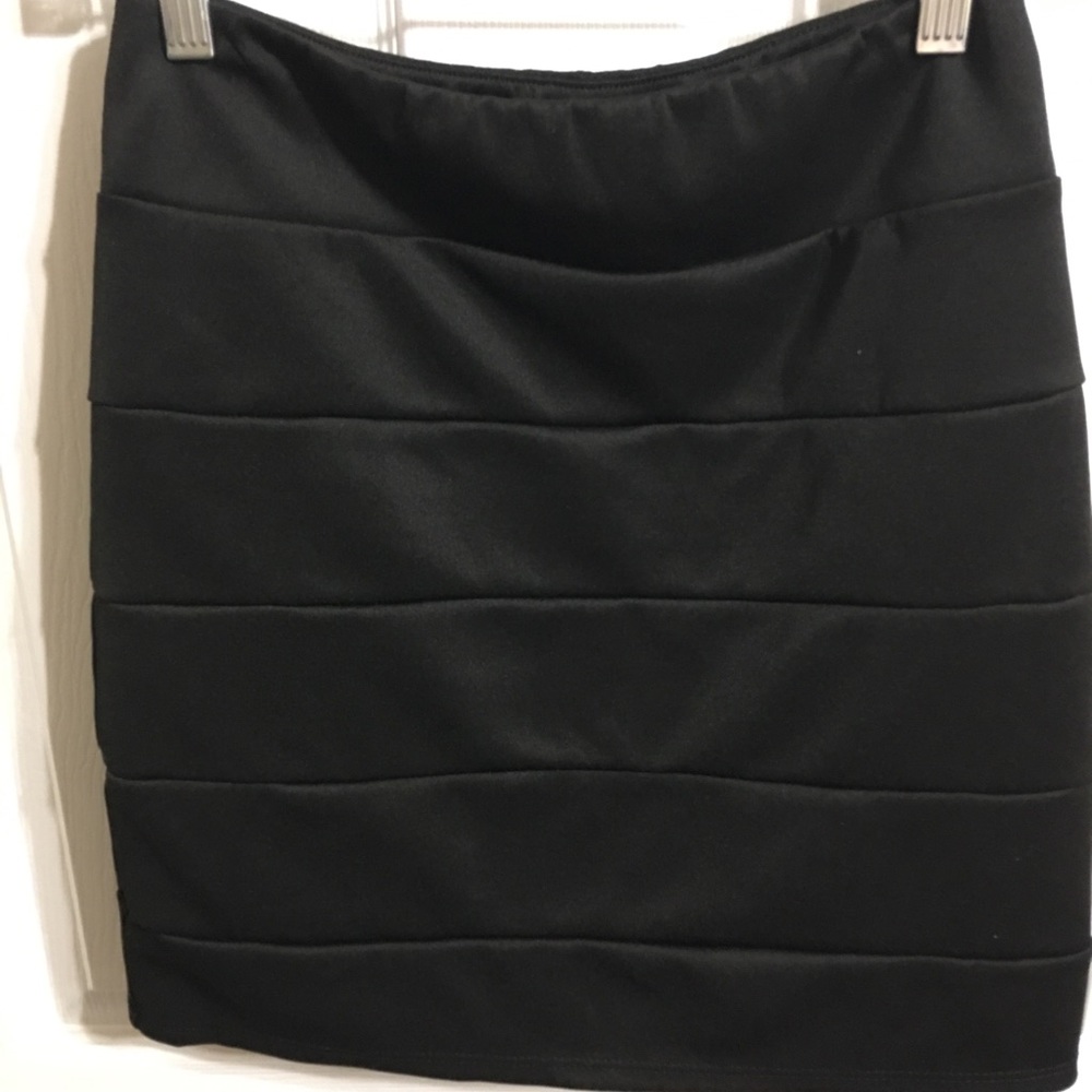 Black knee length skirt